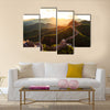 Great wall under sunshine during sunset multi panel canvas wall art