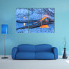 Bridge In Lofoten Islands Multi Panel Canvas Wall Art