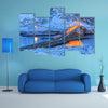 Bridge In Lofoten Islands Multi Panel Canvas Wall Art