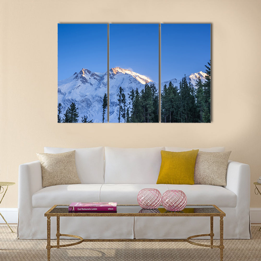 Sunrise over mountain peak Northern area of Pakistan multi panel canvas wall art