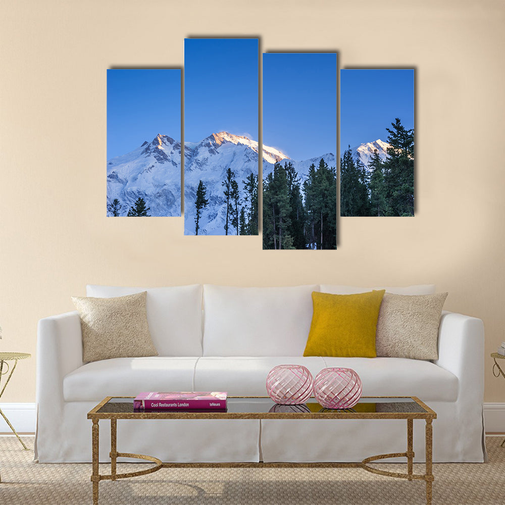 Sunrise over mountain peak Northern area of Pakistan multi panel canvas wall art