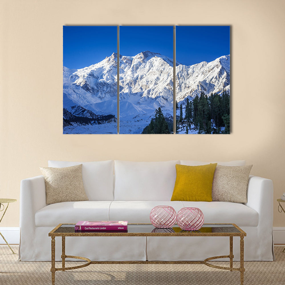 Sunrise over mountain peak Northern area of Pakistan multi panel canvas wall art