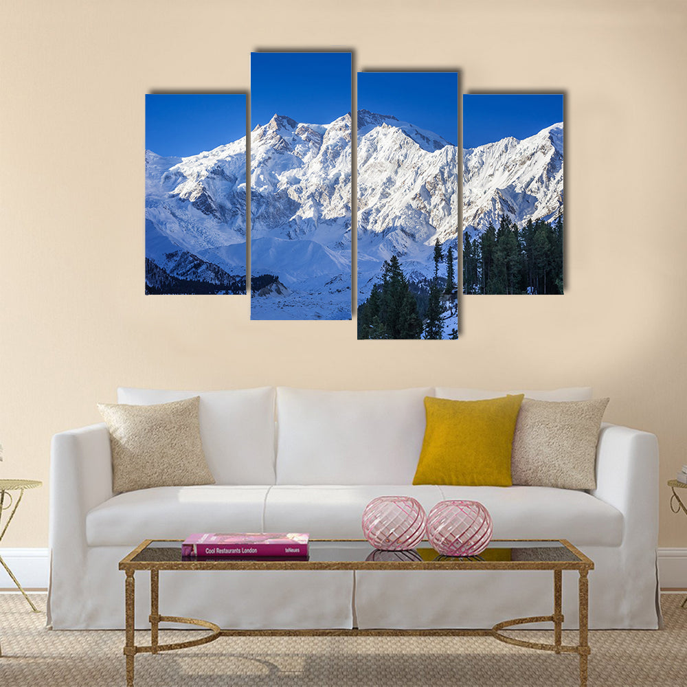 Sunrise over mountain peak Northern area of Pakistan multi panel canvas wall art