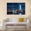 New York Statue of Liberty Freedom Tower and Empire State Building Multi panel canvas Wall art