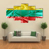 The Vector Illustration Of The Flag Of The Lithuania, Multi Panel Canvas Wall Art