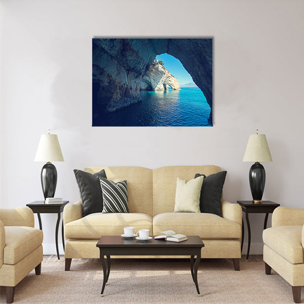 Beautiful sea landscapes on Zakynthos Island in Greece Multi Panel Canvas Wall Art