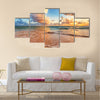 Beautiful cloudscape over Caribbean sea, sunrise shot Multi Panel Canvas Wall Art