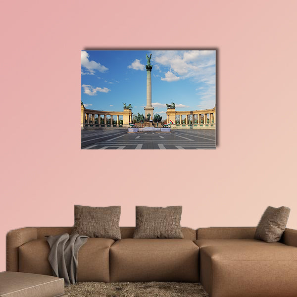 Heroes Square in Budapest Hungary multi panel canvas wall art