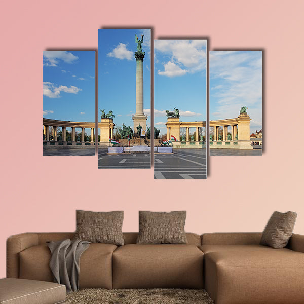 Heroes Square in Budapest Hungary multi panel canvas wall art
