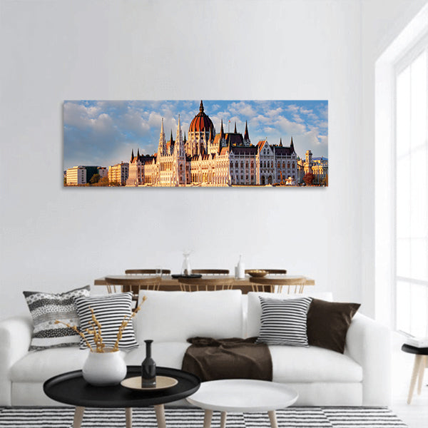 Budapest Parliament Hungary panoramic canvas wall art