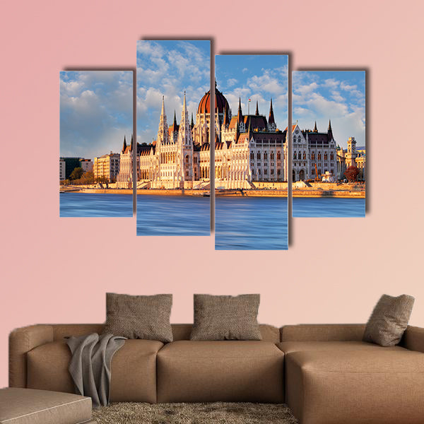 Budapest Parliament Hungary multi panel canvas wall art