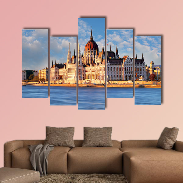 Budapest Parliament Hungary multi panel canvas wall art
