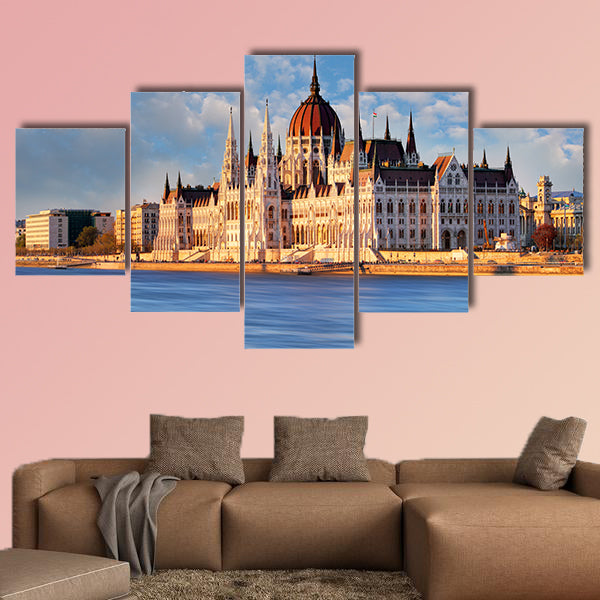 Budapest Parliament Hungary multi panel canvas wall art