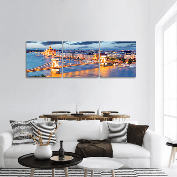 Budapest Hungary panoramic canvas wall art
