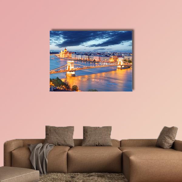Budapest Hungary multi panel canvas wall art