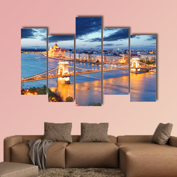 Budapest Hungary multi panel canvas wall art