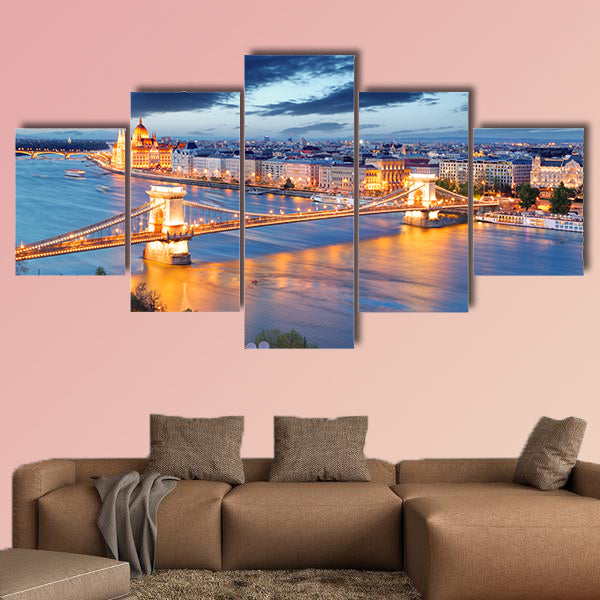 Budapest Hungary multi panel canvas wall art