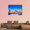 Nashville Tennessee downtown skyline at Shelby Multi panel canvas wall art