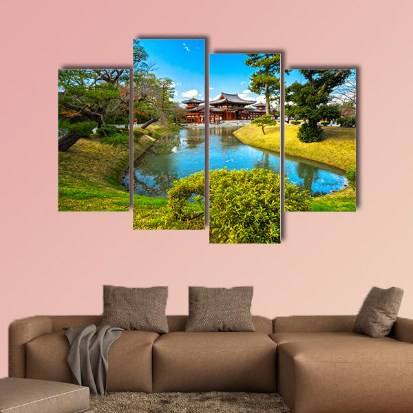 Byodo-in Temple, Kyoto, Japan multi panel canvas wall art