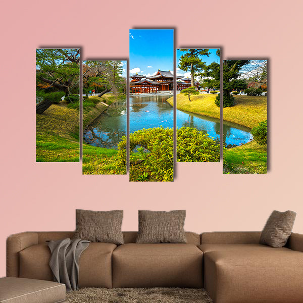 Byodo-in Temple, Kyoto, Japan multi panel canvas wall art