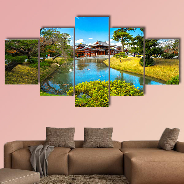 Byodo-in Temple, Kyoto, Japan multi panel canvas wall art