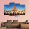 Golden Mahamuni Buddha Temple multi panel canvas wall art