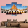 Golden Mahamuni Buddha Temple multi panel canvas wall art