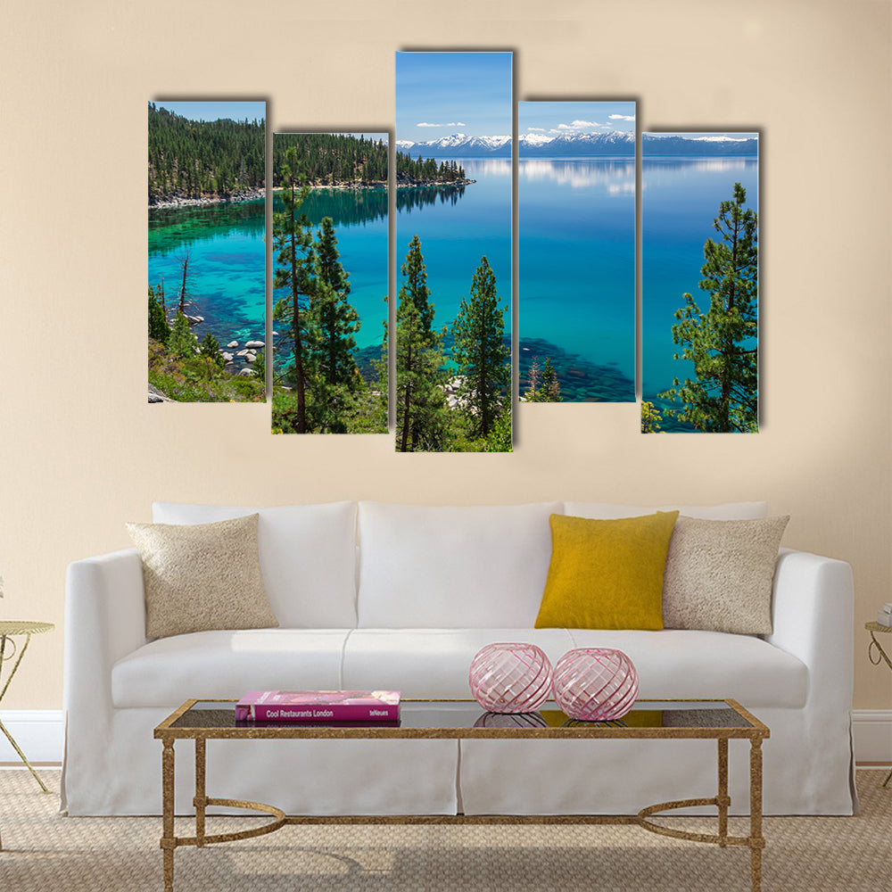 Lake Tahoe multi panel canvas wall art