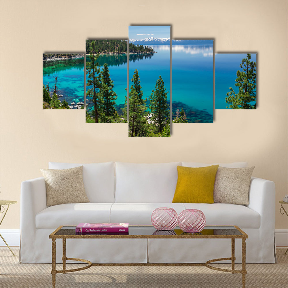 Lake Tahoe multi panel canvas wall art
