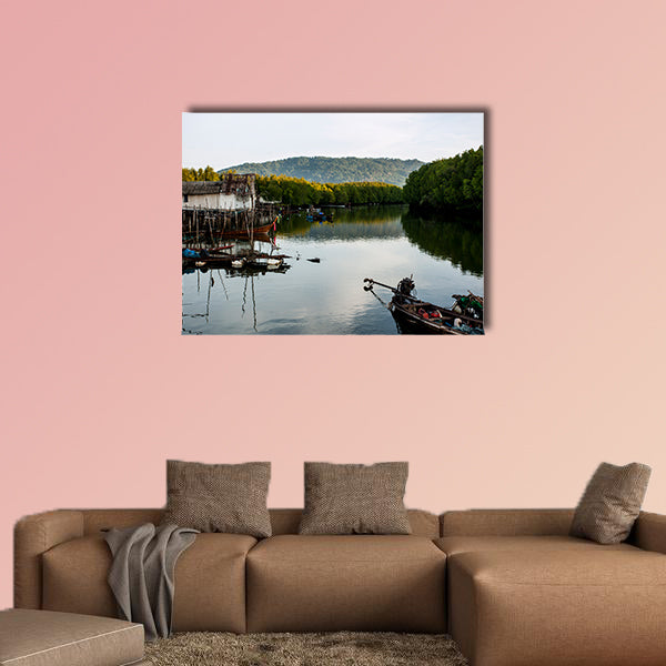 The Fishermen home multi panel canvas wall art