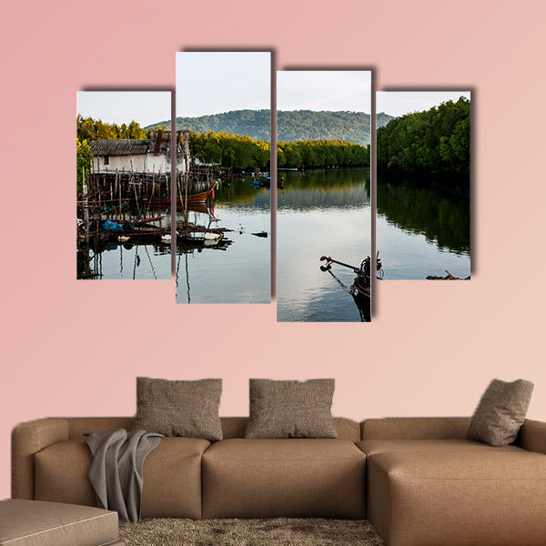 The Fishermen home multi panel canvas wall art