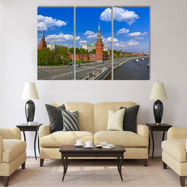 Kremlin in Moscow Russia Multi panel canvas wall art