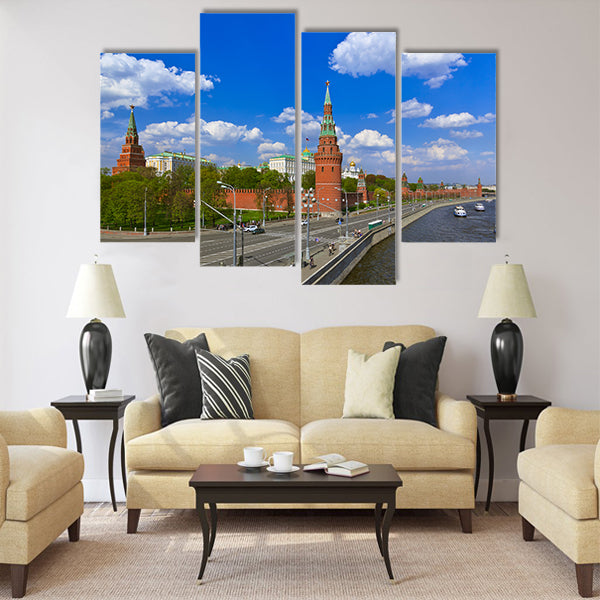 Kremlin in Moscow Russia Multi panel canvas wall art