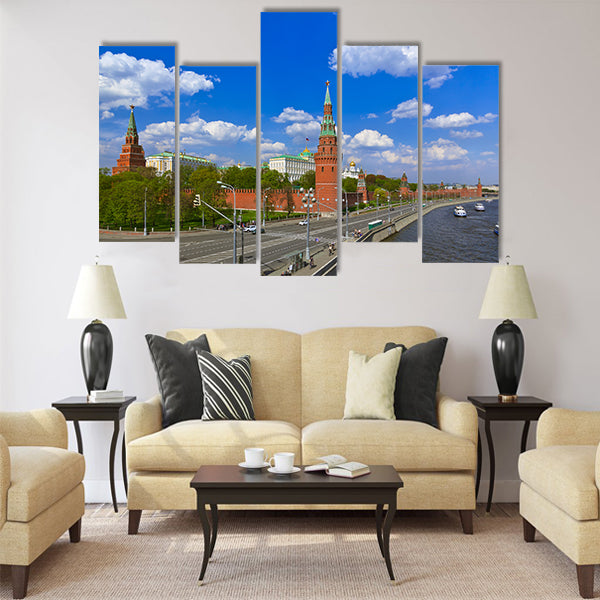 Kremlin in Moscow Russia Multi panel canvas wall art