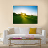 Golf course in the countryside Multi Panel Canvas Wall Art