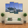 USS Midway Aircraft Carrier At A Bay Multi Panel Canvas Wall Art