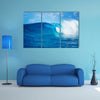 A Blue Ocean Wave, Epic Surf, Multi Panel Canvas Wall Art