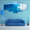 A Blue Ocean Wave, Epic Surf, Multi Panel Canvas Wall Art