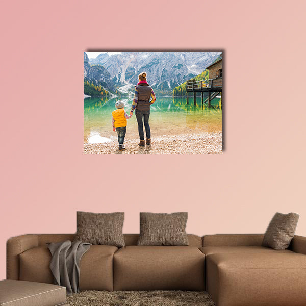 Look to the future, for it is bright... Seen from behind canvas wall art