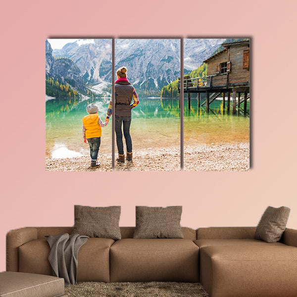 Look to the future, for it is bright... Seen from behind canvas wall art