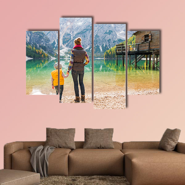Look to the future, for it is bright... Seen from behind canvas wall art