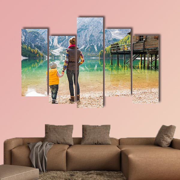 Look to the future, for it is bright... Seen from behind canvas wall art