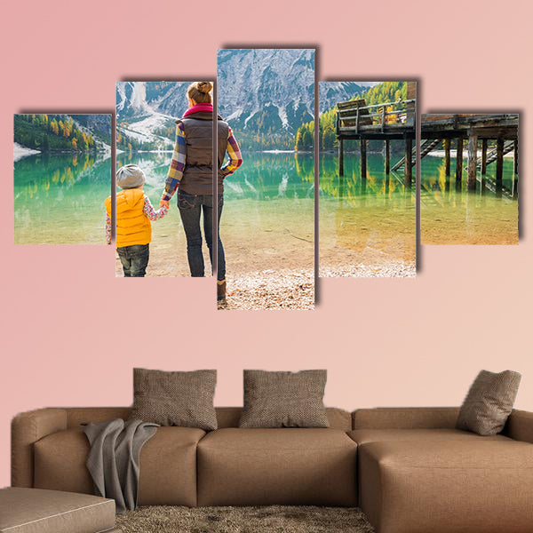 Look to the future, for it is bright... Seen from behind canvas wall art