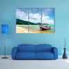 This image shows a Beach Scene in Penang, Malaysia multi panel canvas wall art