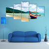 This image shows a Beach Scene in Penang, Malaysia multi panel canvas wall art