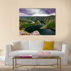 Wonderful canyon with the curving river Multi panel canvas wall art