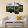 Wonderful canyon with the curving river Multi panel canvas wall art