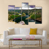 Wonderful canyon with the curving river Multi panel canvas wall art