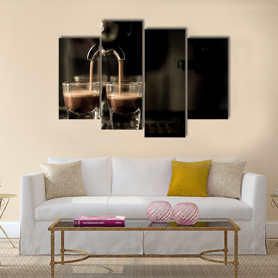 Espresso coffee Multi Panel Canvas Wall Art