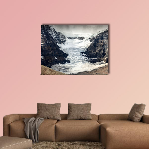 Scenic view of Columbia Ice field glacier in Jasper NP Rocky Mountains Canada multi panel canvas wall art